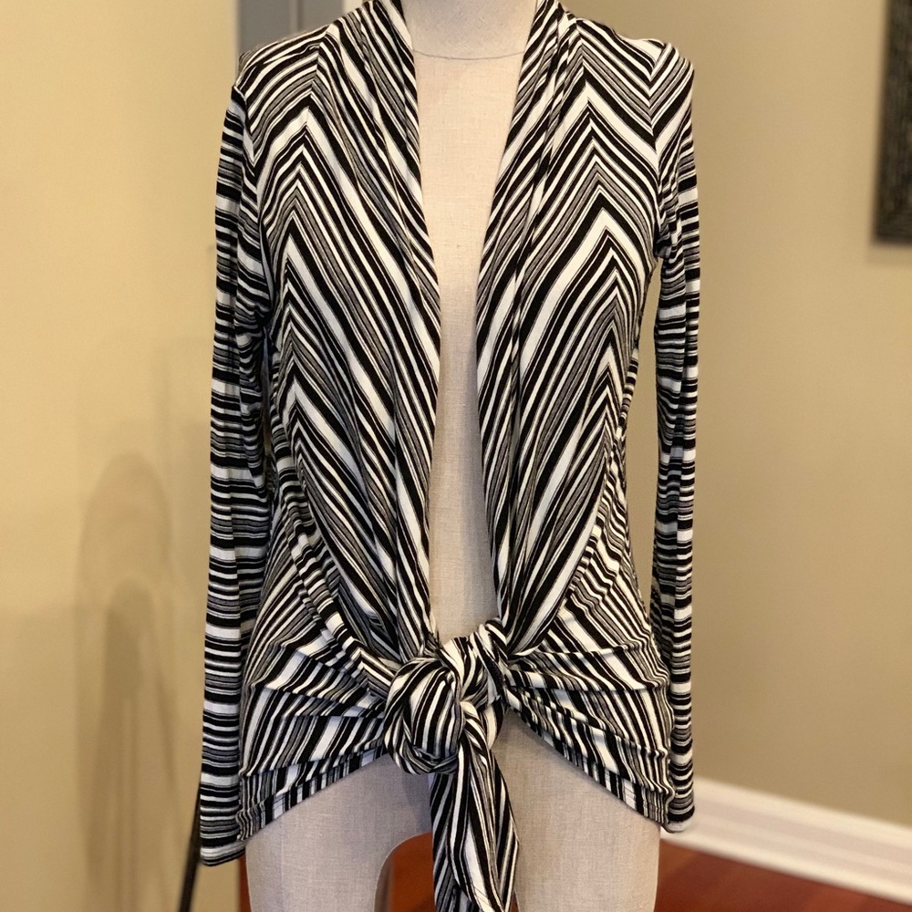 WHBM long open cardigan